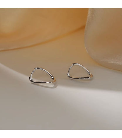 Hoop Earring Irregular Alloy