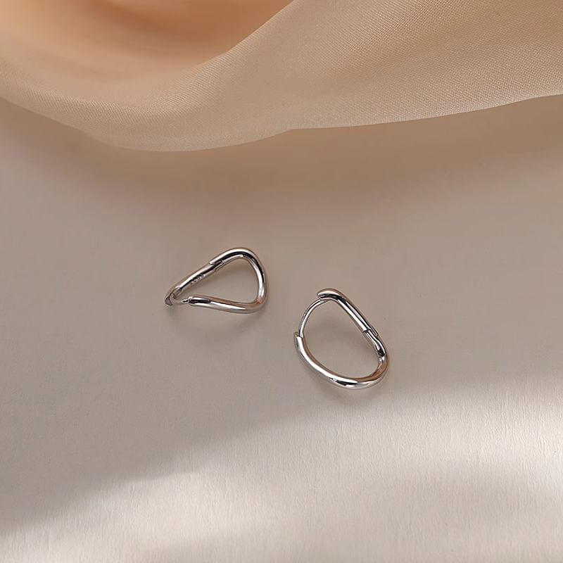 Hoop Earring Irregular Alloy