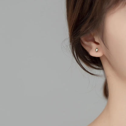 Rhinestone Earring Stud Alloy