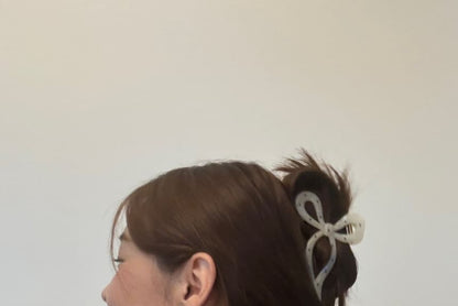 Claw Dot Hair Polka Bow