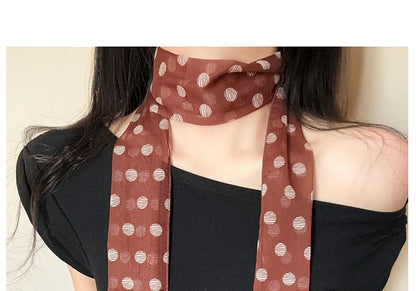 Scarf Narrow Dot Polka