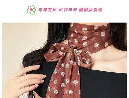Scarf Narrow Dot Polka