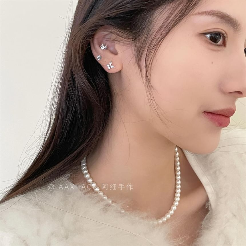 of Stud Set Rhinestone 4: Earring