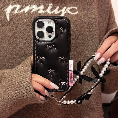 Case Embroidered Bow Phone Set Strap /
