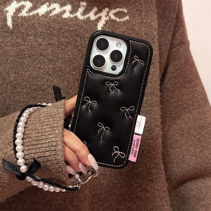 Case Embroidered Bow Phone Set Strap /