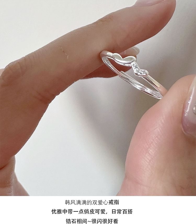 Ring Sterling 925 Heart Silver