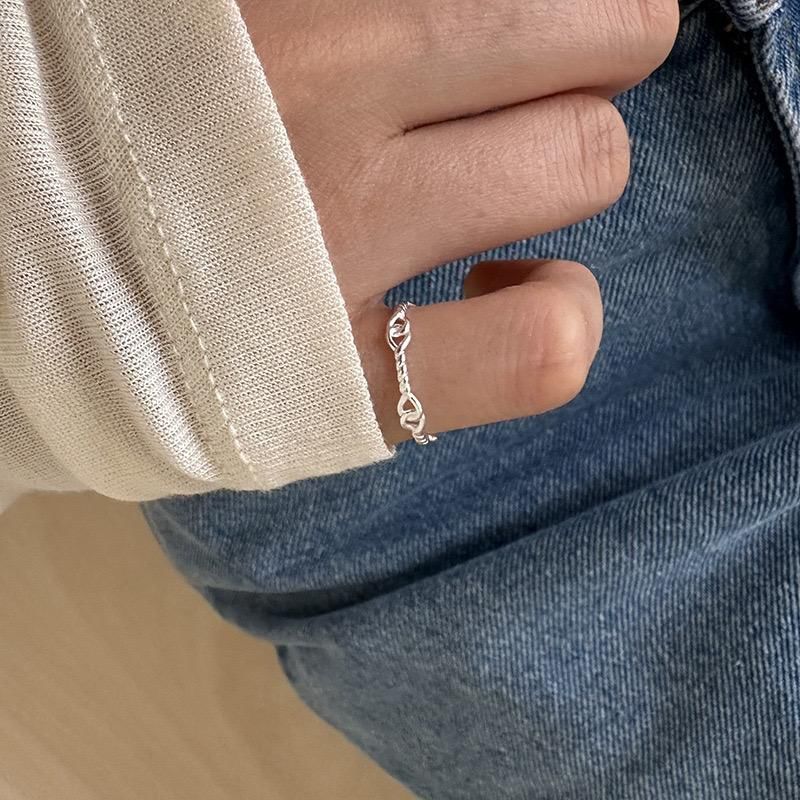 Twist Ring Silver 925 Sterling