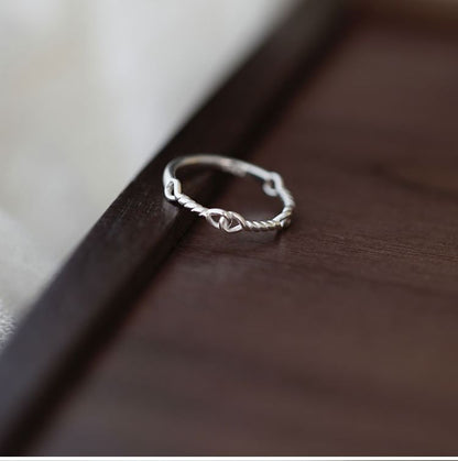 Twist Ring Silver 925 Sterling