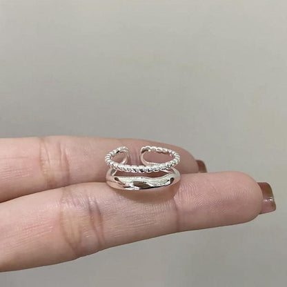 Metal Sterling Ring Silver 925 Open