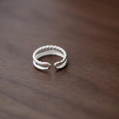 Metal Sterling Ring Silver 925 Open
