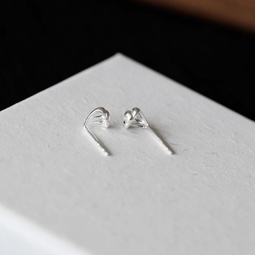 Earring Stud Sterling 925 Shell Silver