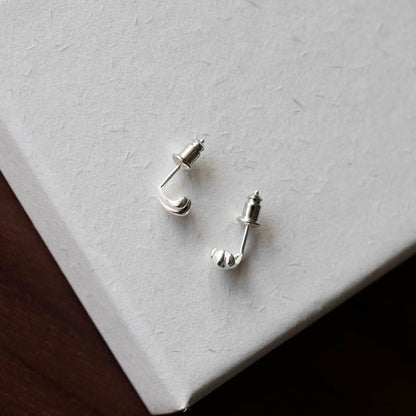 Earring Stud Sterling 925 Shell Silver
