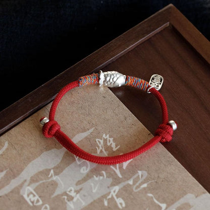 Sterling 925 Bracelet Fish String Silver