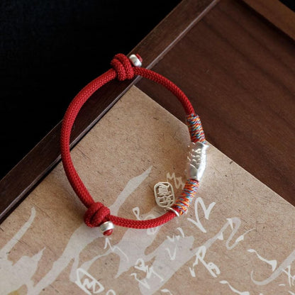 Sterling 925 Bracelet Fish String Silver