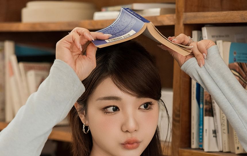 Mock Two-Piece Long-Sleeve Crewneck Tee