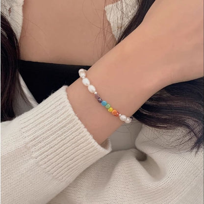 Sterling Bracelet Beaded Silver