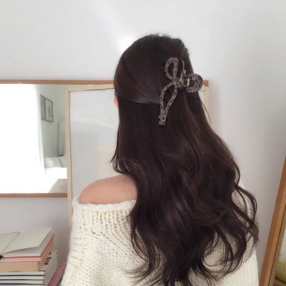 Hair Claw Acrylic Leopard Print
