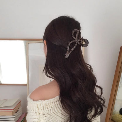 Hair Claw Acrylic Leopard Print