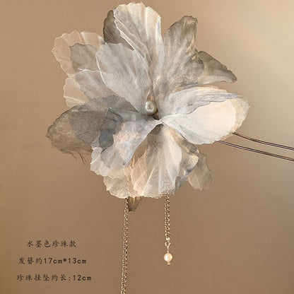 Mesh Flower Hair Pin