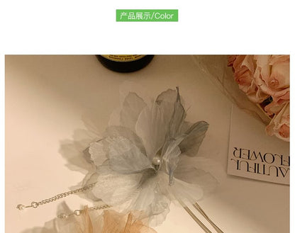 Mesh Flower Hair Pin