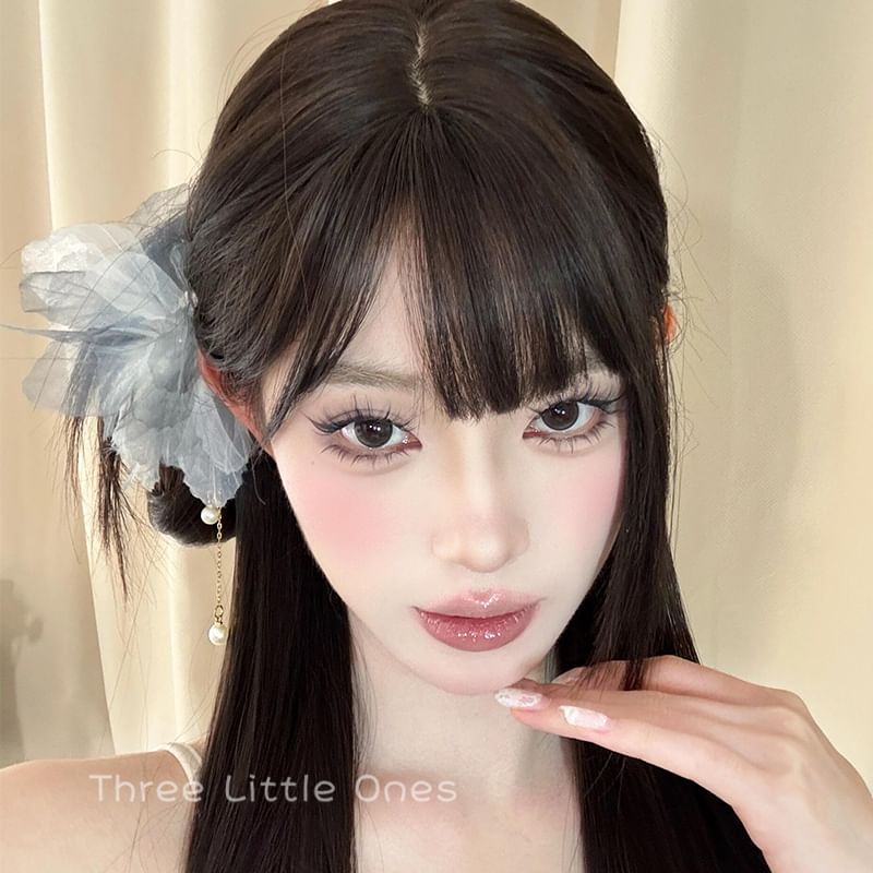 Mesh Flower Hair Pin