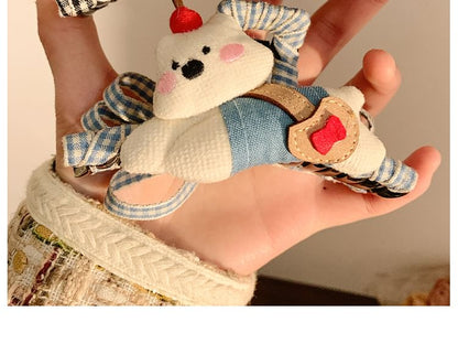 Cartoon Plaid Hair Claw