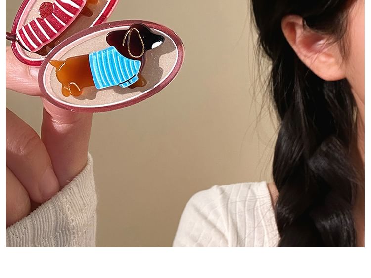 Acrylic Clip Dog Cartoon Hair