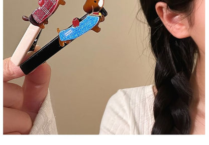 Acrylic Clip Dog Cartoon Hair