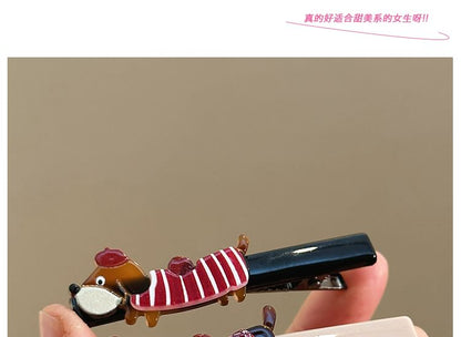 Acrylic Clip Dog Cartoon Hair