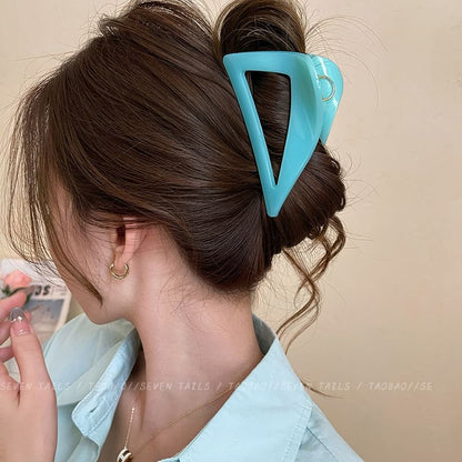 Triangle Plain Acrylic Hair Claw