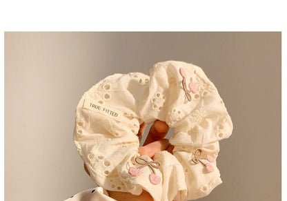Polka Cherry Scrunchie / Applique (Various Designs) Dot