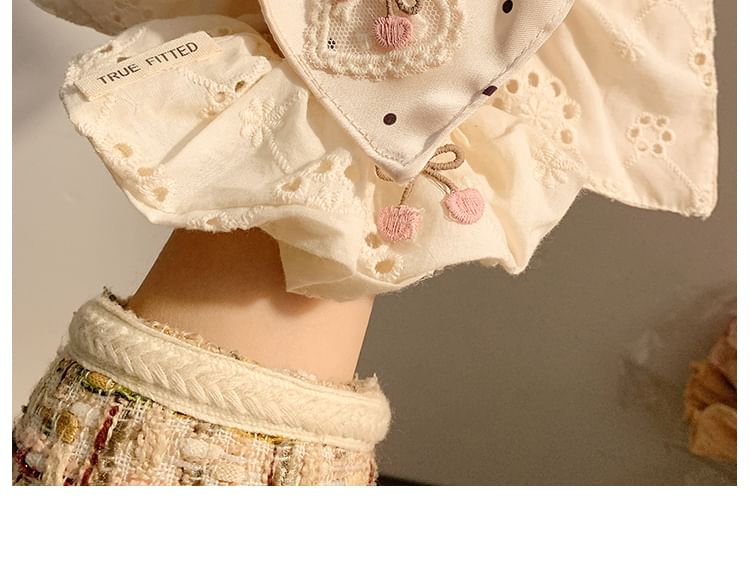 Polka Cherry Scrunchie / Applique (Various Designs) Dot