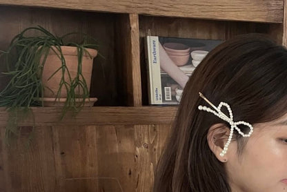 Pearl Hair Pin Faux Alloy