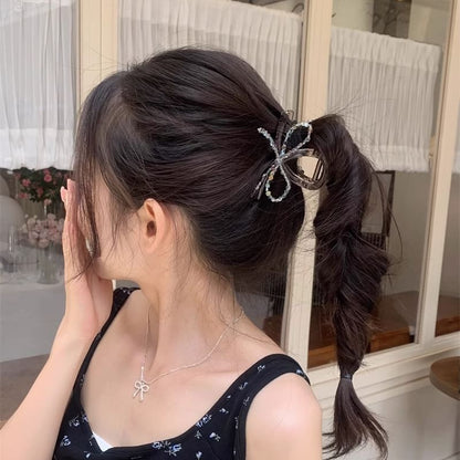 Acrylic Beaded Hair Claw Bow