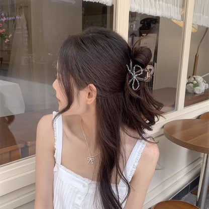 Acrylic Beaded Hair Claw Bow