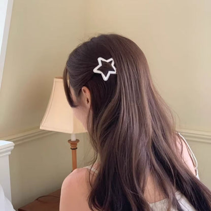 Set Geometric Hair Alloy Clip