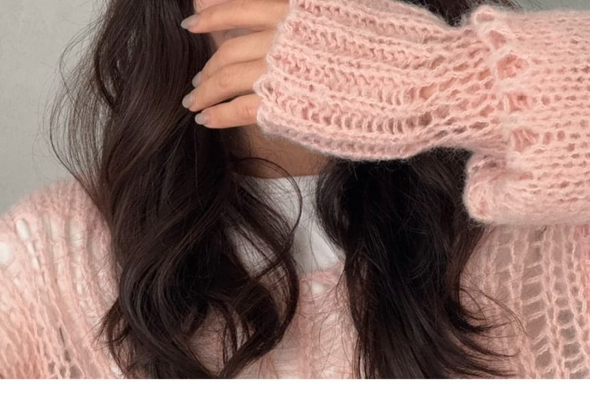 Set Clip Heart Fluffy Hair