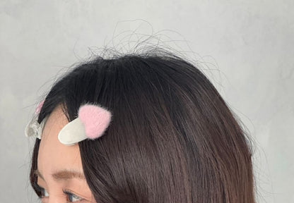 Set Clip Heart Fluffy Hair