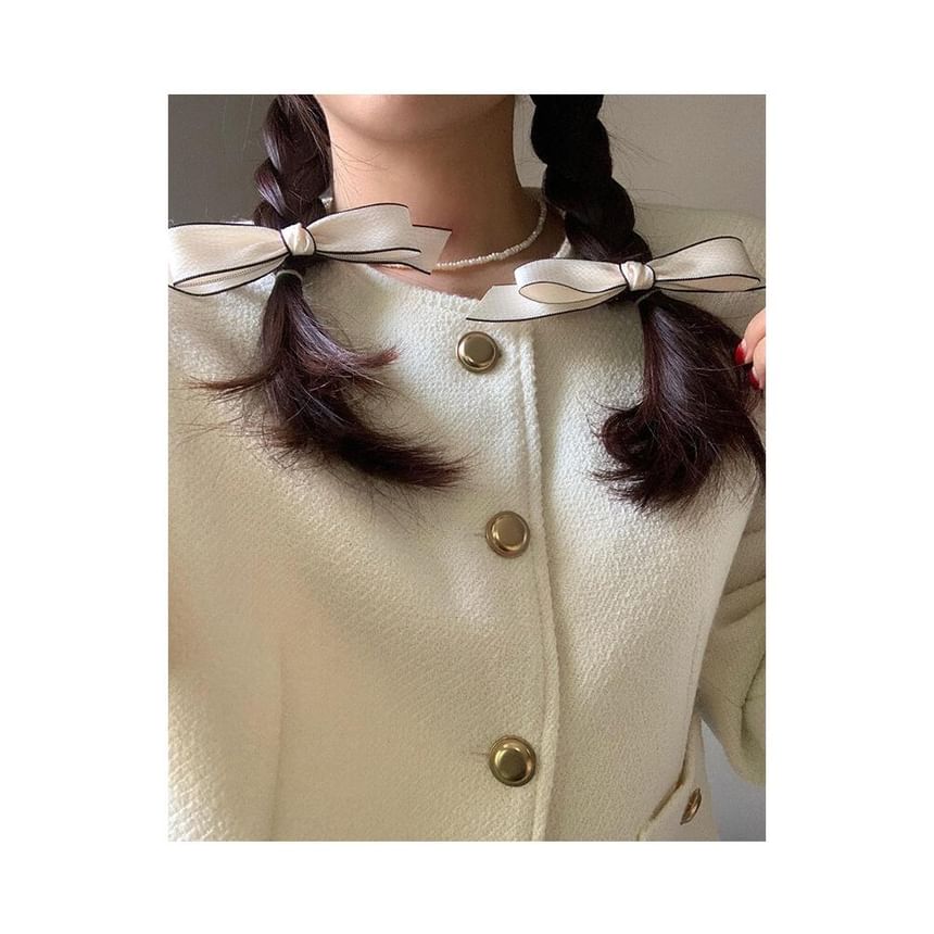 Set Contrast Bow / Hair Clip Trim