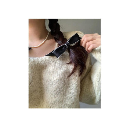 Set Contrast Bow / Hair Clip Trim
