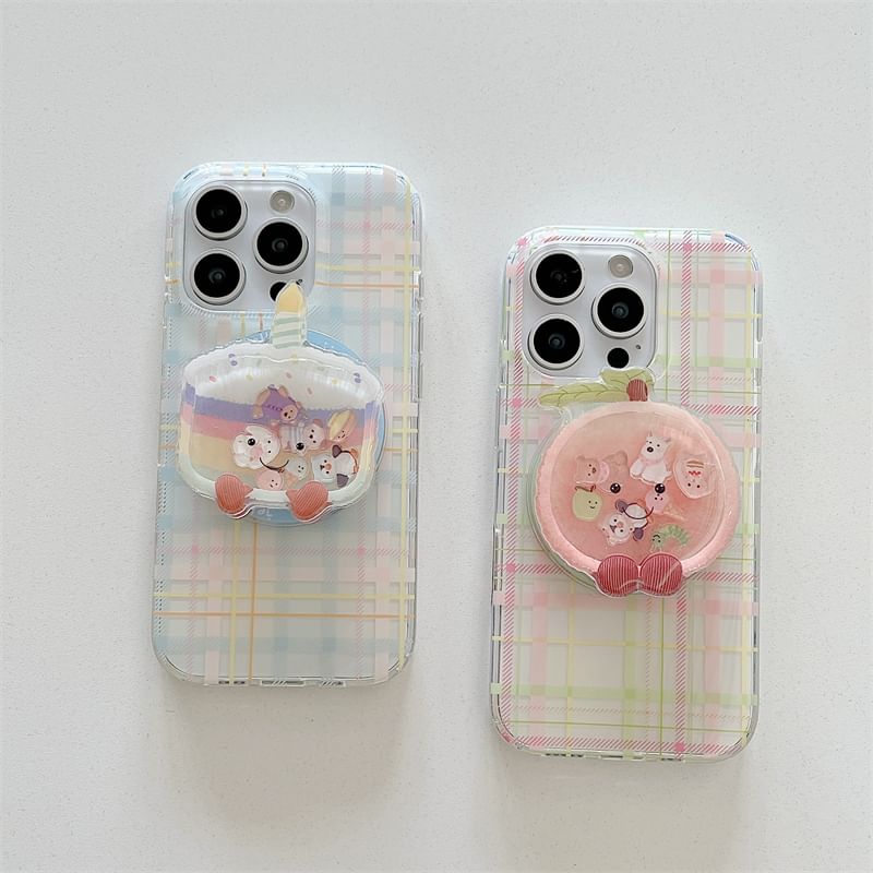 Magnetic Case with MagSafe) Plaid Phone (Compatible