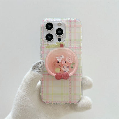 Magnetic Case with MagSafe) Plaid Phone (Compatible