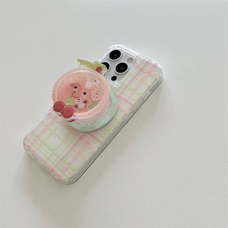 Magnetic Case with MagSafe) Plaid Phone (Compatible