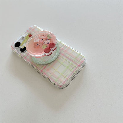 Magnetic Case with MagSafe) Plaid Phone (Compatible