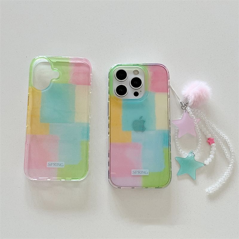 Case Phone Color Set Strap Block /