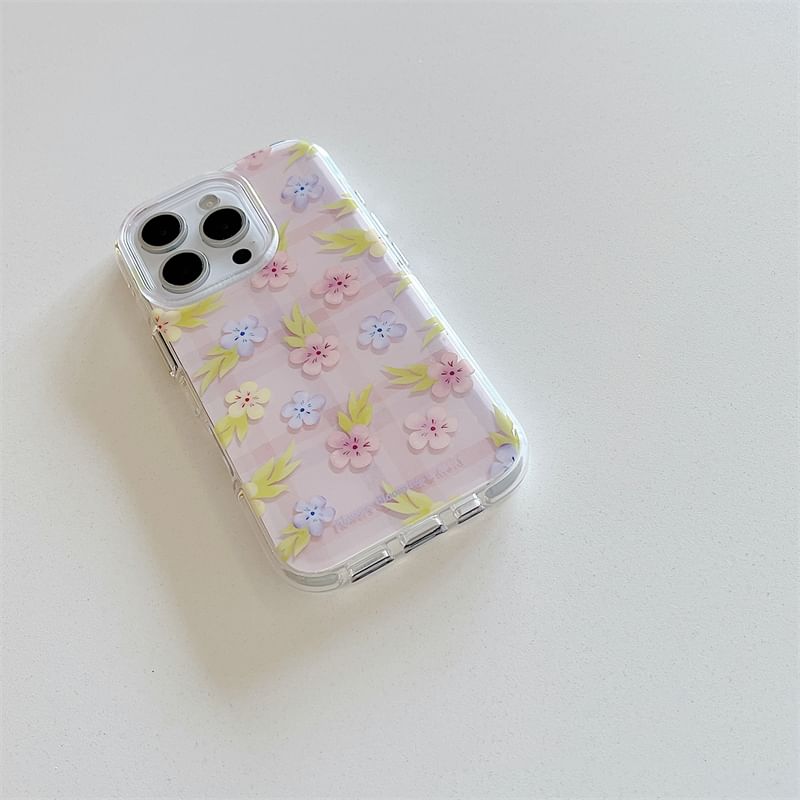 Set / Phone Floral Strap Case