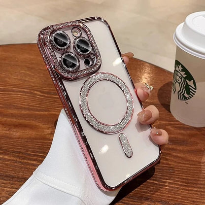 Embellished Case with Magnetic Phone (Compatible MagSafe)