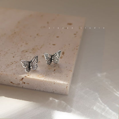 S925 Stud Butterfly Silver Sterling Earring