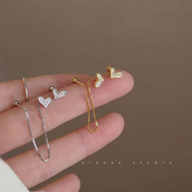 Dangle Heart Earring Alloy