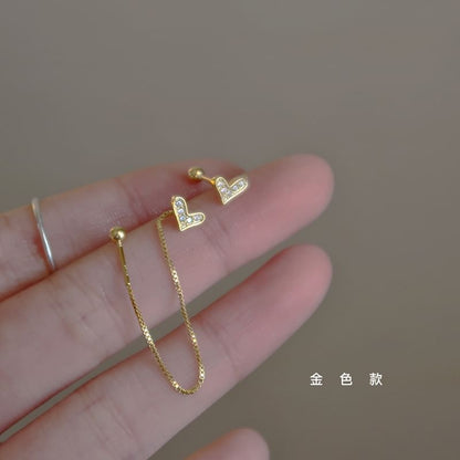 Dangle Heart Earring Alloy